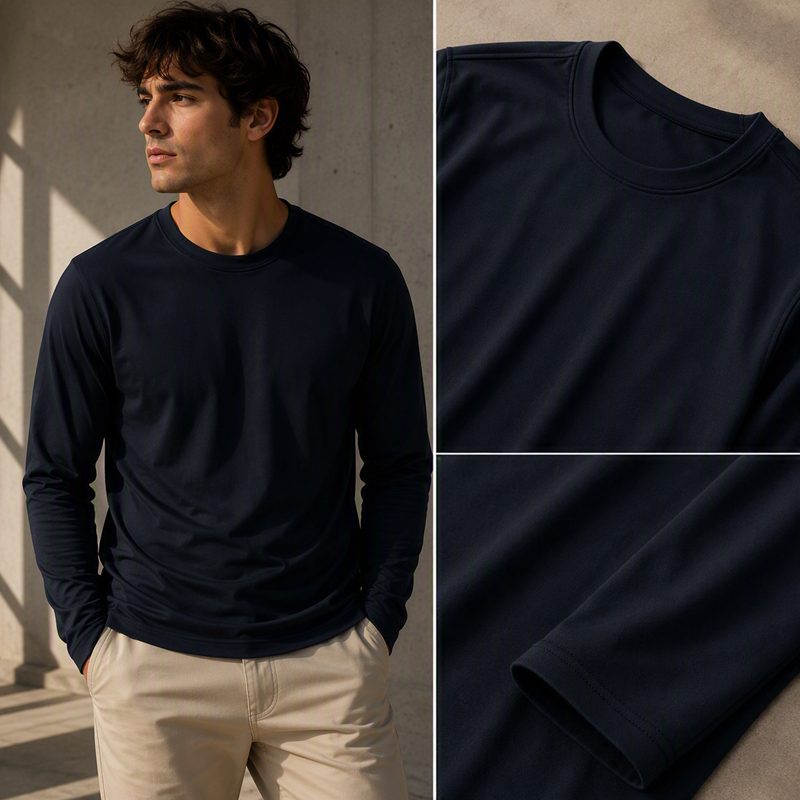 Tech Long Sleeve - Midnight Ink